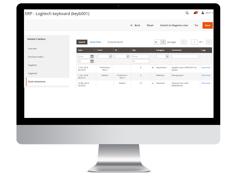 supplier return magento 2 return to vendor order
